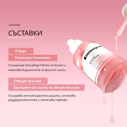 PDRN Pink Serum Peptide – Дълбока хидратация, "Glass Skin" ефект